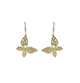Crystal Butterfly Drop Earrings | Crystal Hoop Floral Dangle Earrings | Gold-Tone Statement Earrings | Occasion & Evening Jewellery
