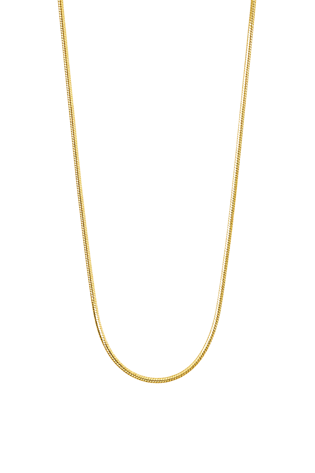 Classic Snake Chain Necklace – Stainless Steel & 18K Gold PVD Plated