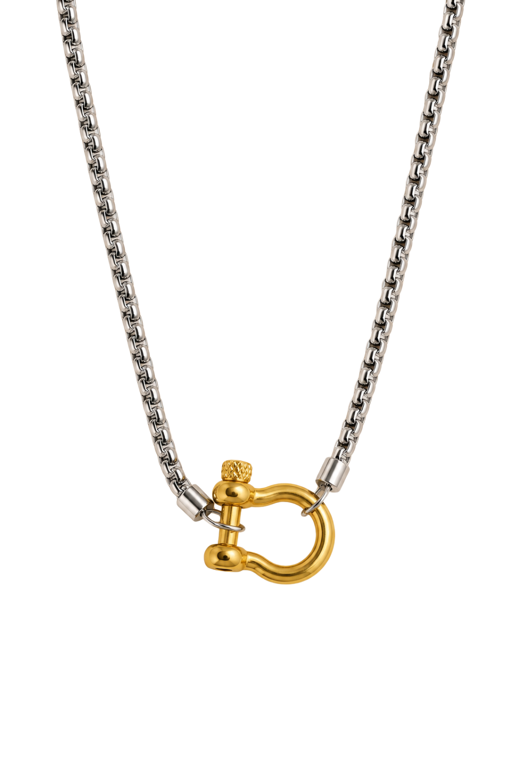 Mariner Charm Necklace – Gold & Silver Mixed Metal Coastal Necklace
