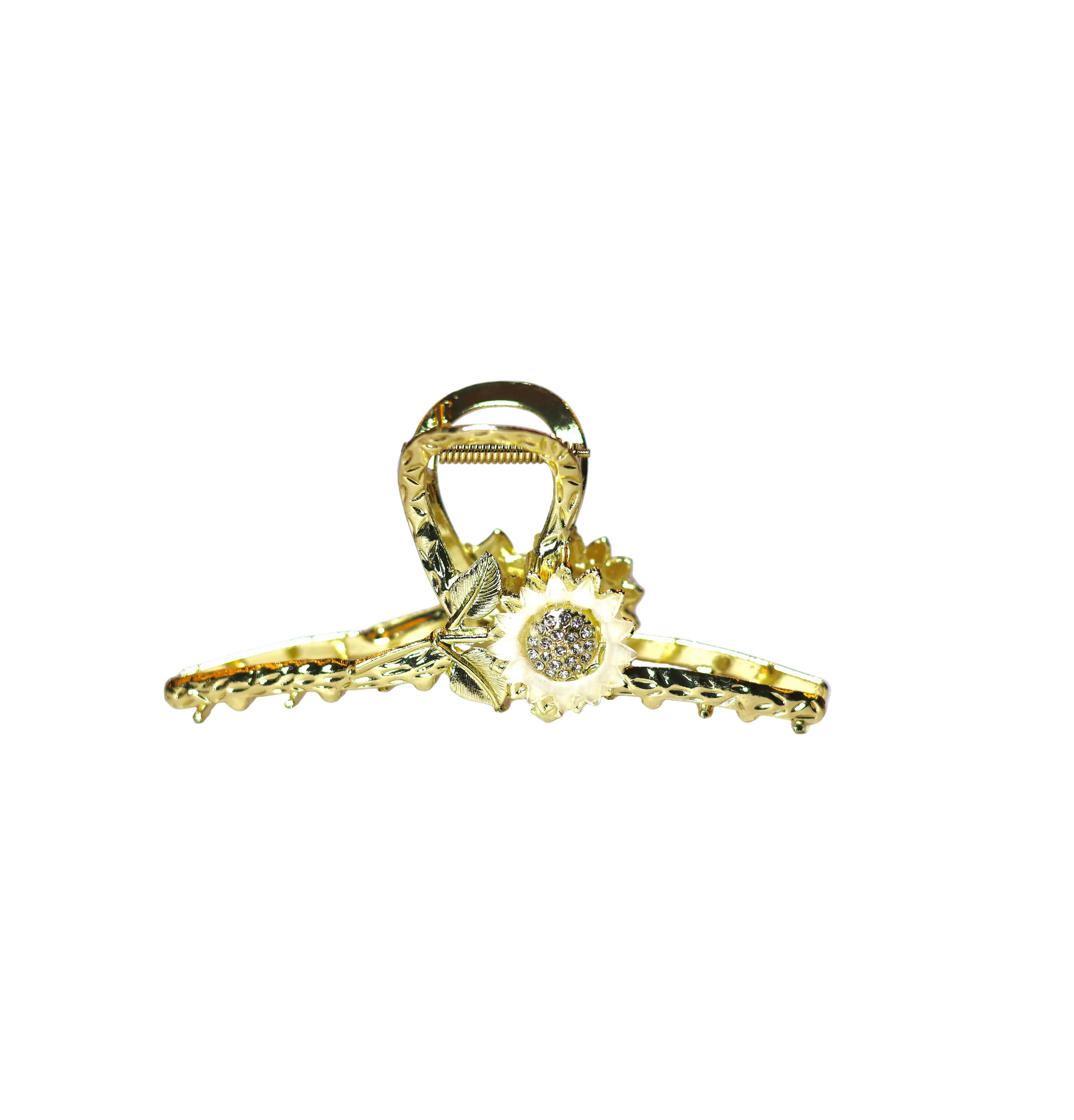 Bloom Collection Metal Claw Clip | Gold Floral Hair Claw | Botanical Claw Clip | Aesthetic Everyday Hair Accessory | 12 Styles