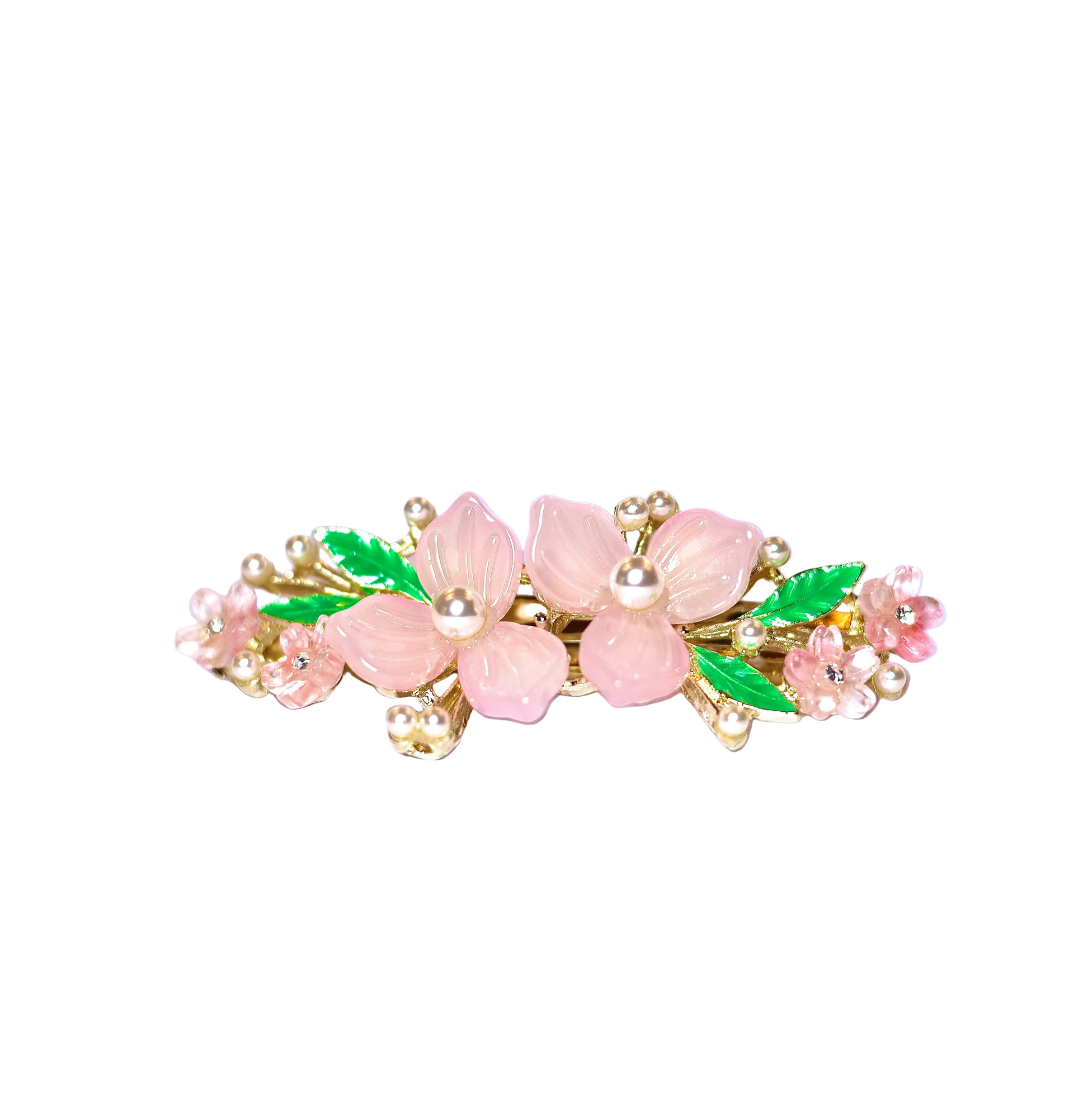 Garden Muse Floral Hair Clip | Pearl & Rhinestone Flower Hair Pin | Bridal Botanical Hair Accessory | Occasion & Wedding Hair | Multiple Styles