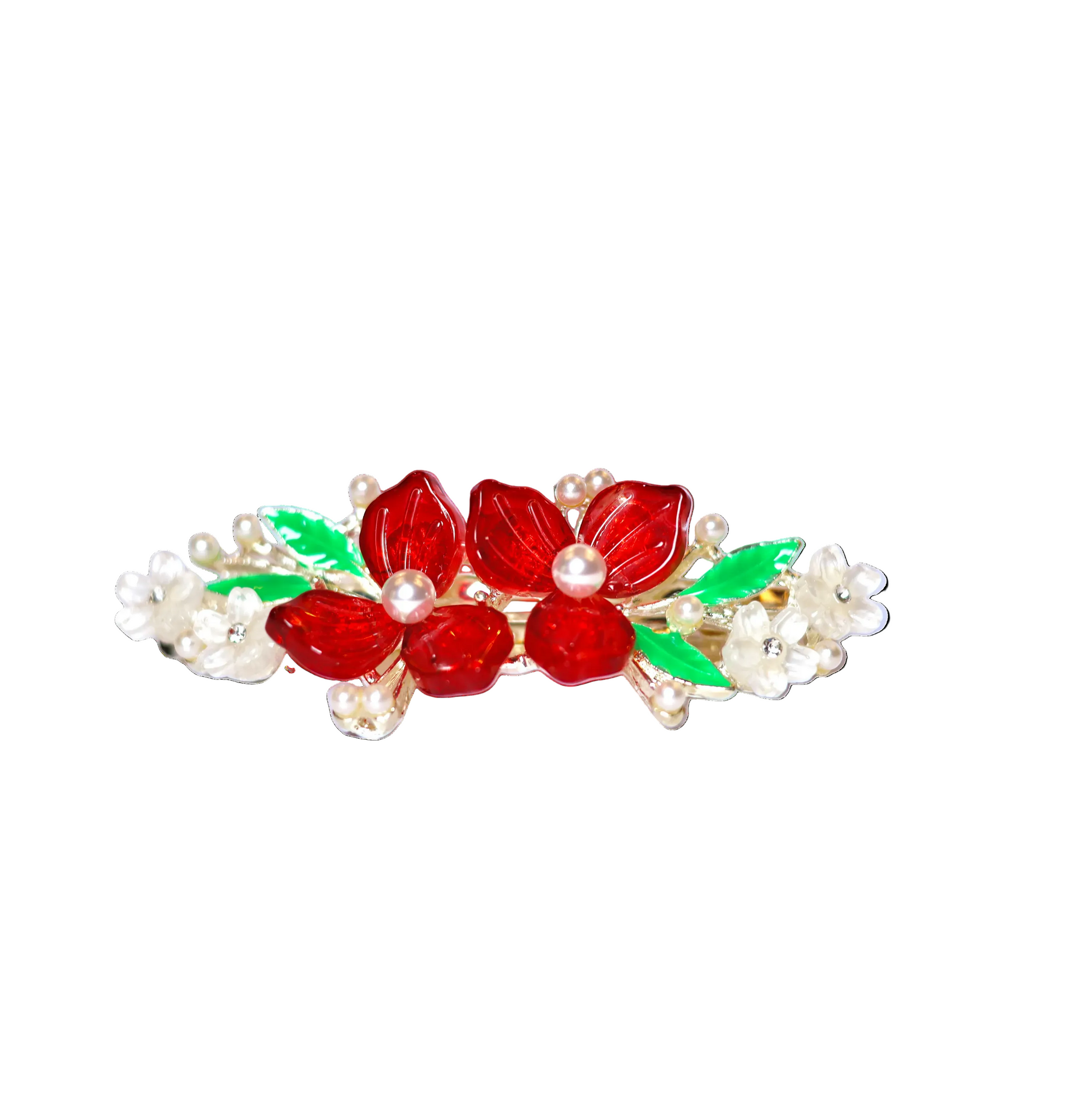 Garden Muse Floral Hair Clip | Pearl & Rhinestone Flower Hair Pin | Bridal Botanical Hair Accessory | Occasion & Wedding Hair | Multiple Styles
