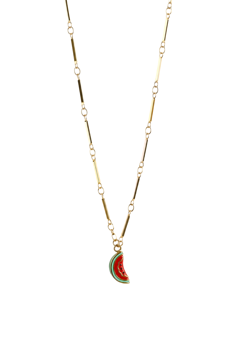 Fruit Charm Necklace – Water resistant stainless Steel Gold Pendant Necklace