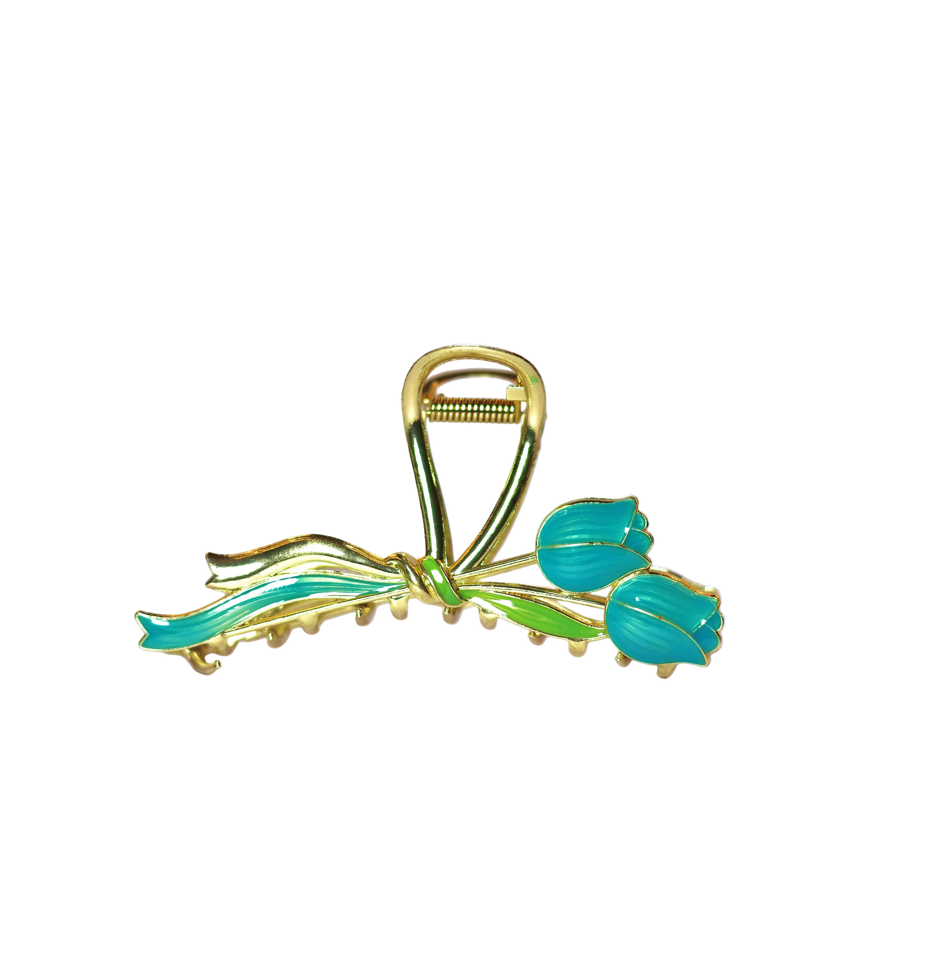 Bloom Collection Metal Claw Clip | Gold Floral Hair Claw | Botanical Claw Clip | Aesthetic Everyday Hair Accessory | 12 Styles