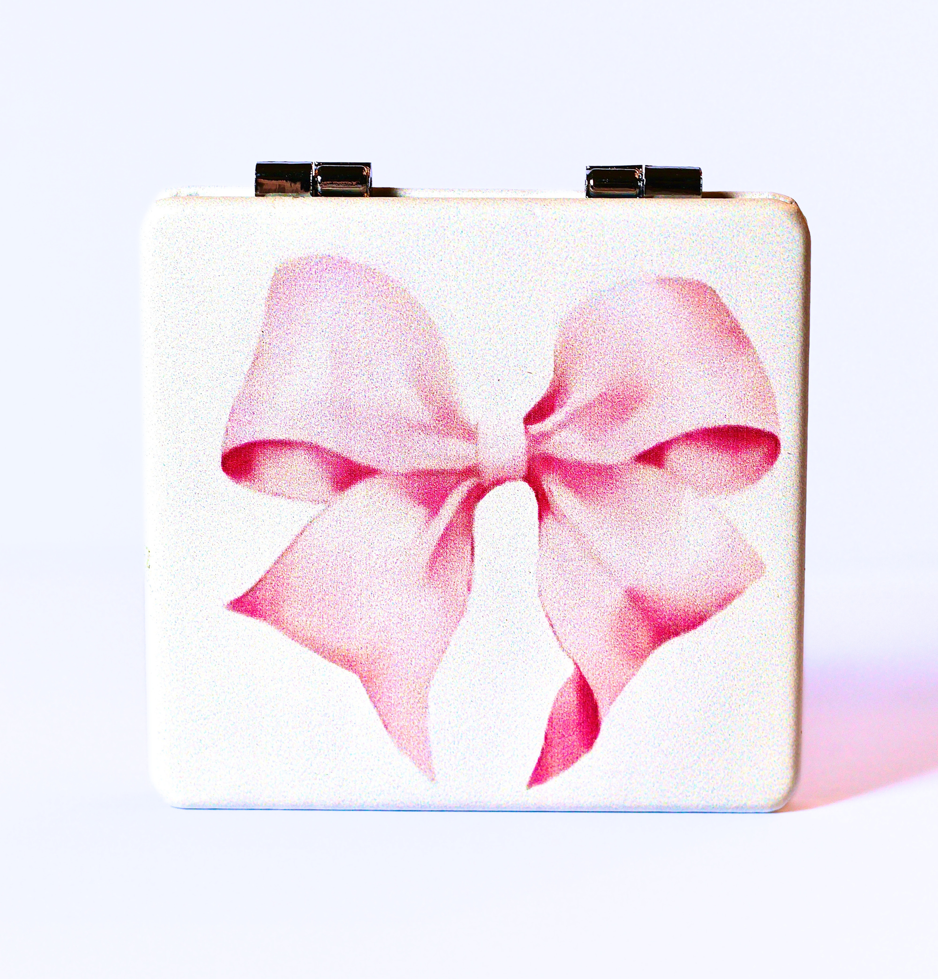 Sweet Cherry Compact Mirror | Cute Coquette Foldable Pocket Mirror | Cherry Print PU Leather | Aesthetic Gift for Her | Handbag Essential