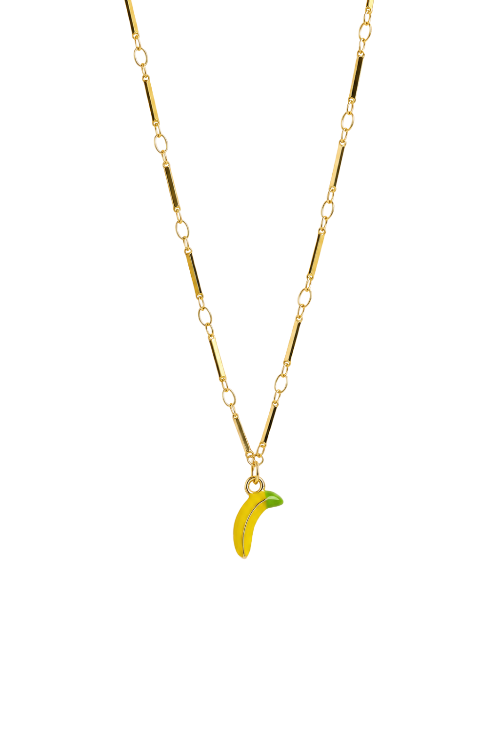 Fruit Charm Necklace – Water resistant stainless Steel Gold Pendant Necklace