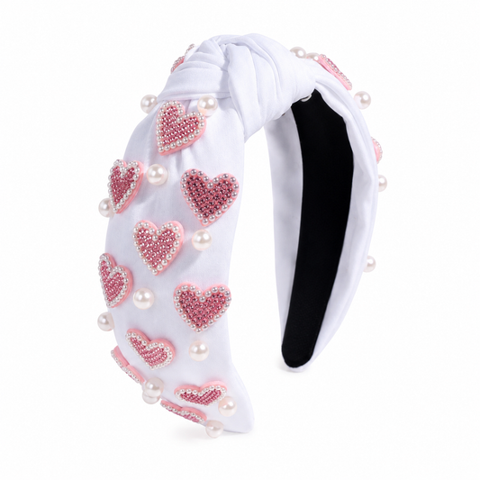 Pearl Full Heart Headband